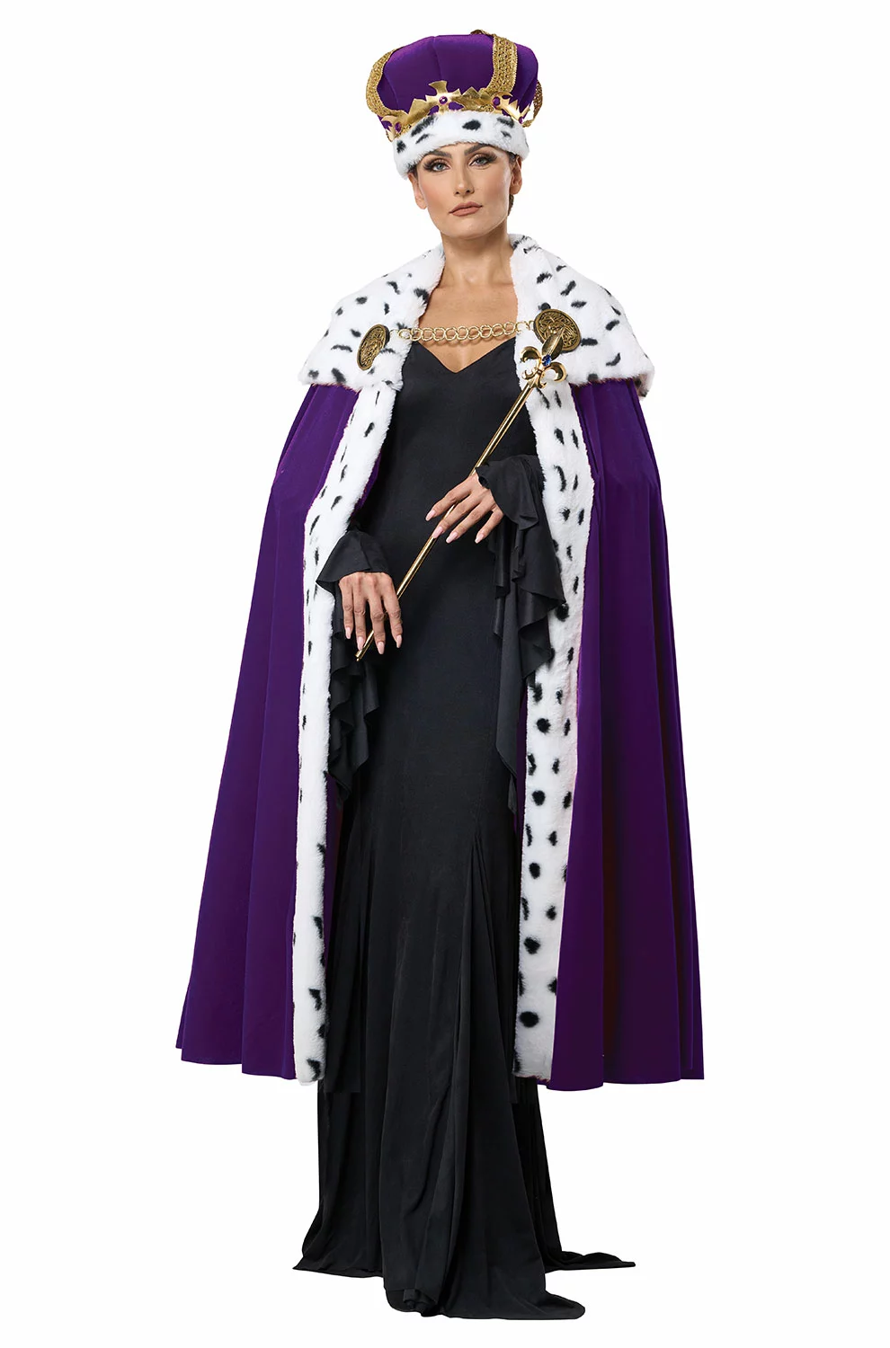 Royal Cape & Crown Adult Costume Kit (Purple) 3 Royal Cape & Crown Adult Costume Kit (Purple)