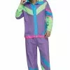 Hip 80s Tracksuit Adult Costume -FableFits Shop F137634 full 1