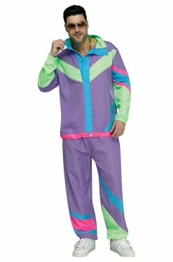 Hip 80s Tracksuit Adult Costume