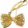 Light-Up Sequin Bowtie (Gold) -FableFits Shop FM80817 full 1