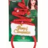 Light Up Christmas Tree Headband (Red) 1 Light Up Christmas Tree Headband (Red) -FableFits Shop FM82690 full 1