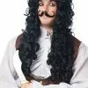 Captain Hook Adult Wig And Mustache 2 Captain Hook Adult Wig And Mustache -FableFits Shop FR2493201 full 1