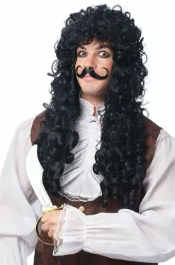 Captain Hook Adult Wig And Mustache