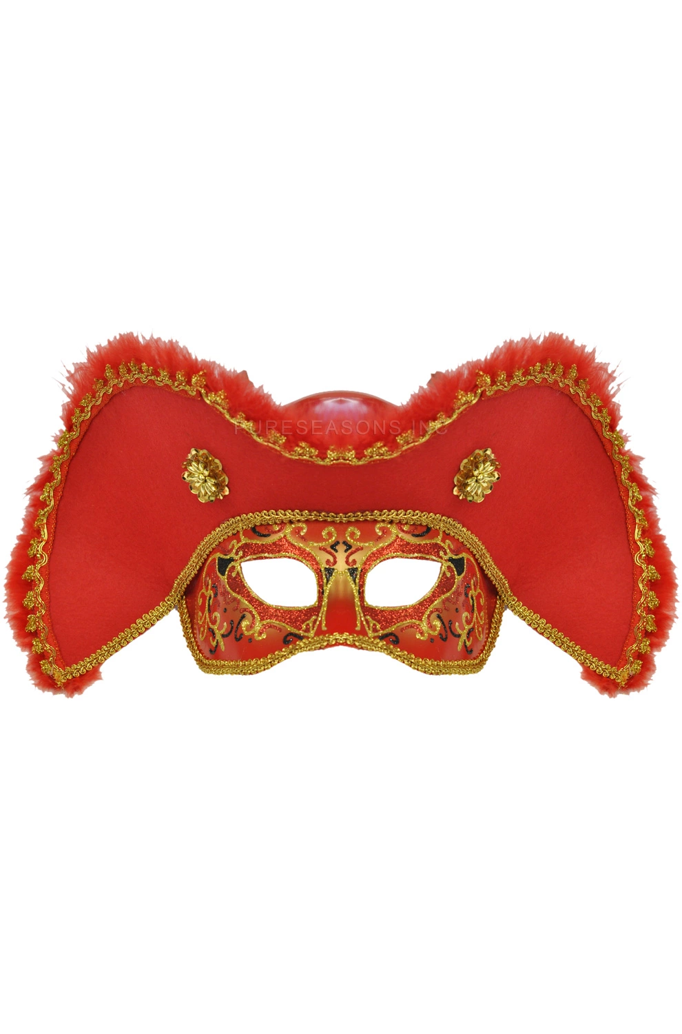 Male Pirate Mask (Red) 3 Male Pirate Mask (Red)