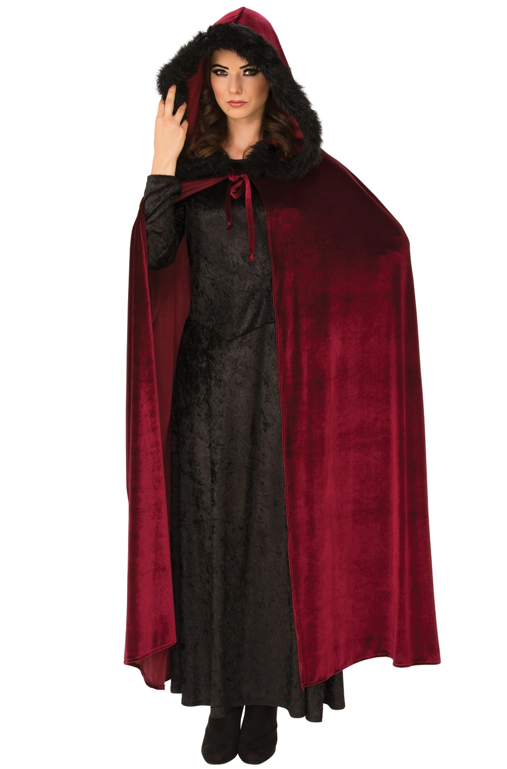 Burgundy Baroness Cape 3 Burgundy Baroness Cape
