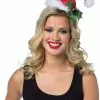 Santa Hat Holiday Headband -FableFits Shop RA2103 full 1