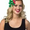Mistletoe Striped Holiday Headband -FableFits Shop RA2106 full 1